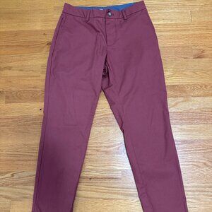 Old Navy Chino Athletic Taper Pants Size: 28x28 - Brick Red Color